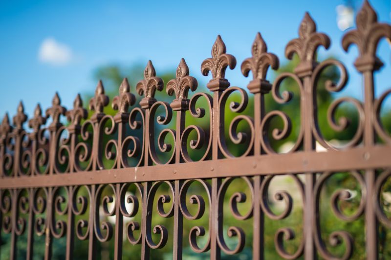 Wrought Iron Fence Installation detail
