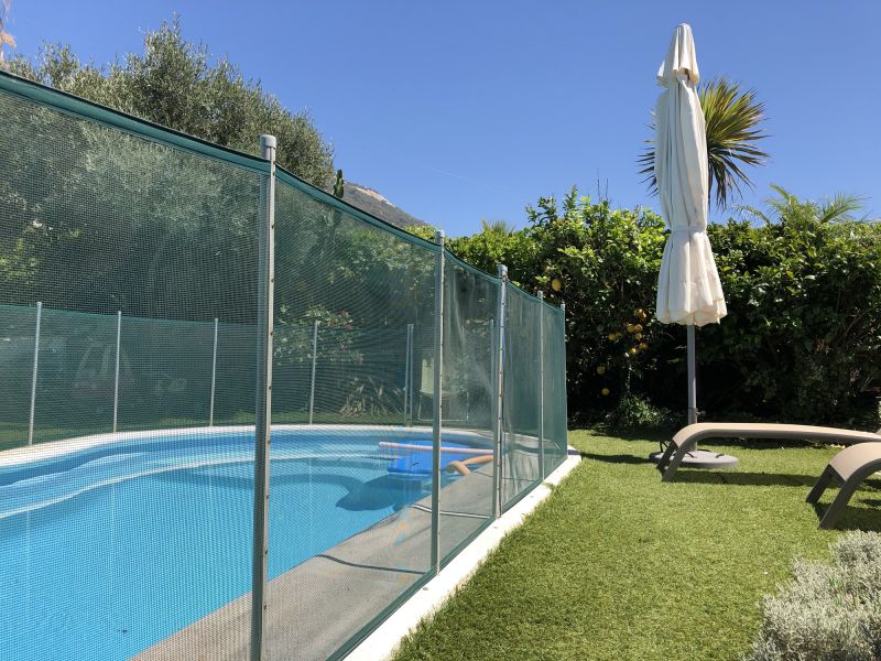 Pool with Mesh Fence